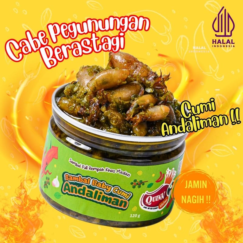 Baby Cumi Andaliman Ori (Jar 150g)